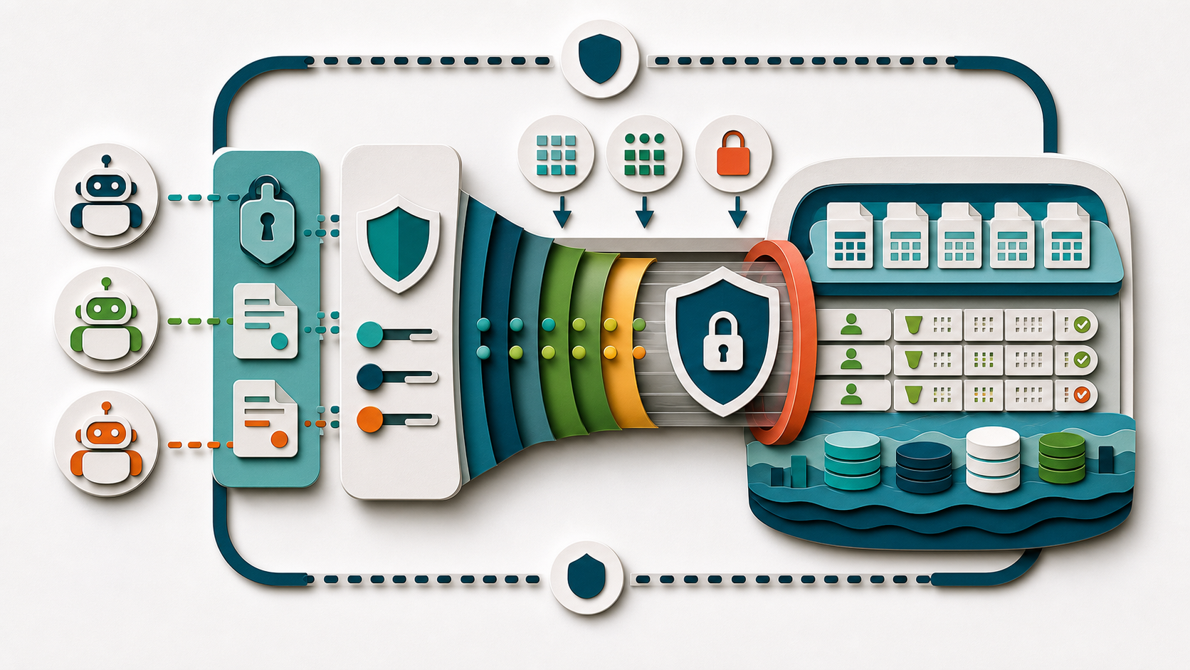 agent security guardrails architecture map